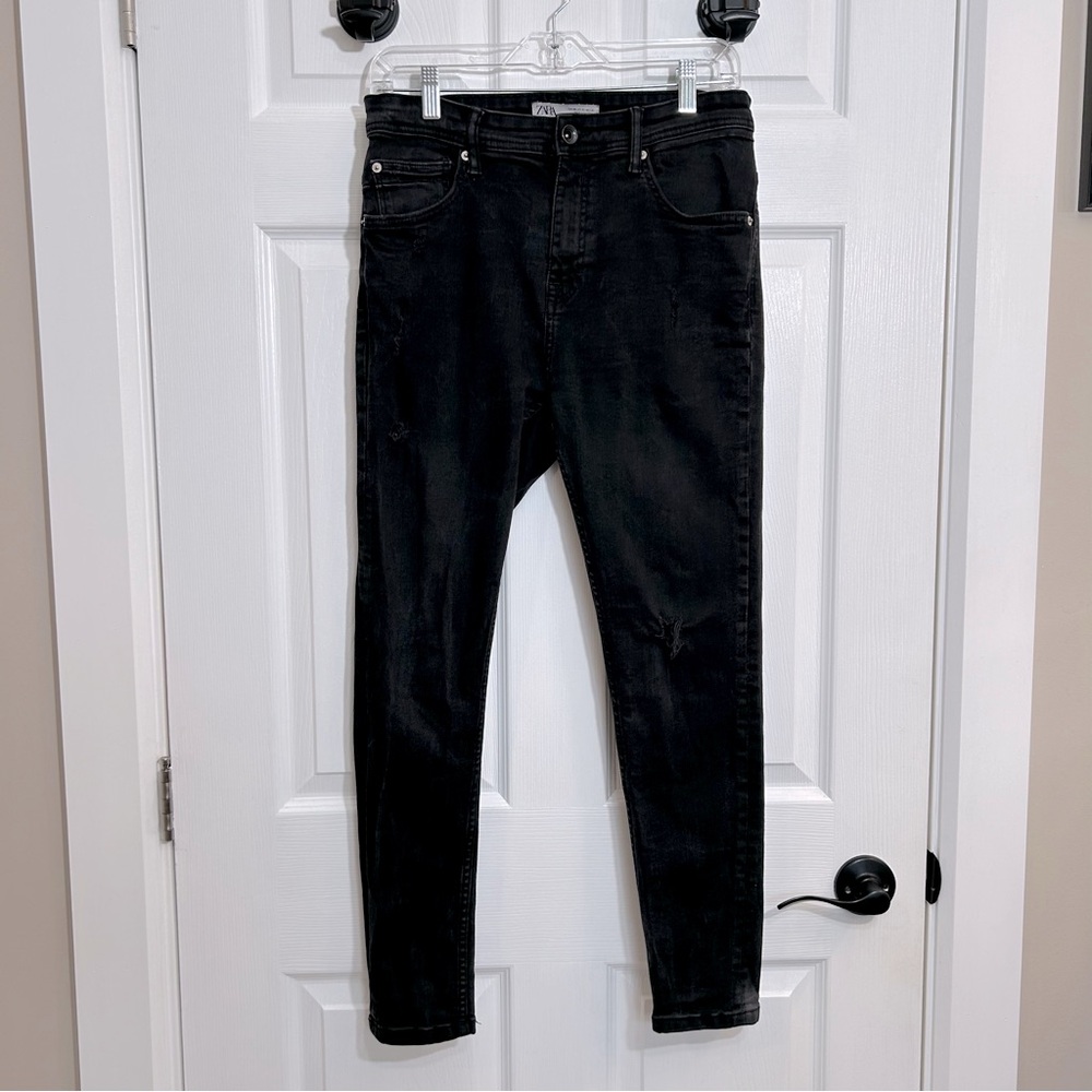 Zara Slim Fit Black Jeans